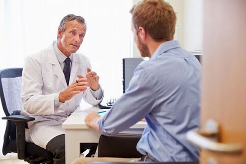Rücksprache mit einem Arzt bei Prostatitis